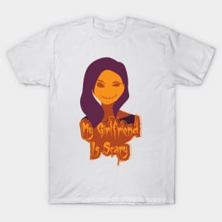 MY GIRLFRIEND IS SCARY, HALLOWEEN COUPLE T-Shirt